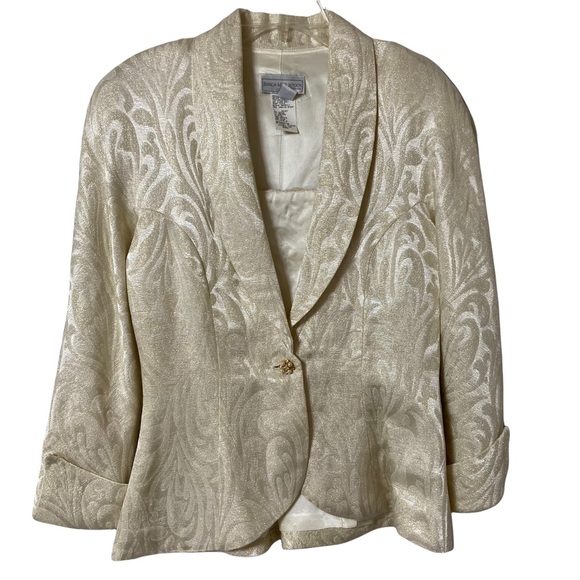 Jessica McClintock Vintage Bridal Blazer Size 10 - Picture 2 of 13